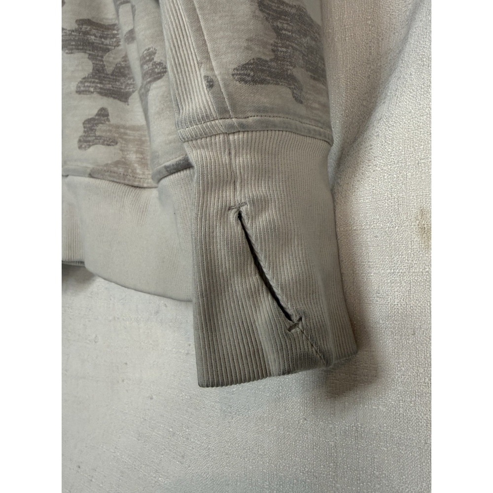 Women's Size Medium Athleta Jacket Tan Camo Hooded Zip up - Picture 2 of 9